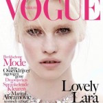 Lara Stone on cover Dutch Vogue